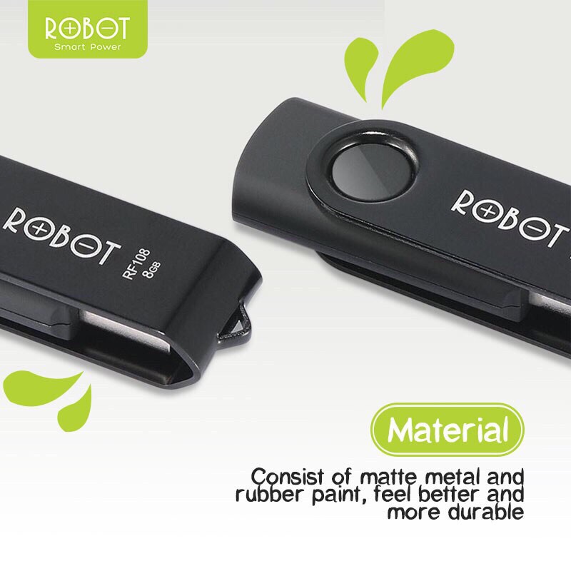 ROBOT RF108 8GB Flashdisk FlashDrive USB Drive Original - Garansi Resmi 1 Tahun