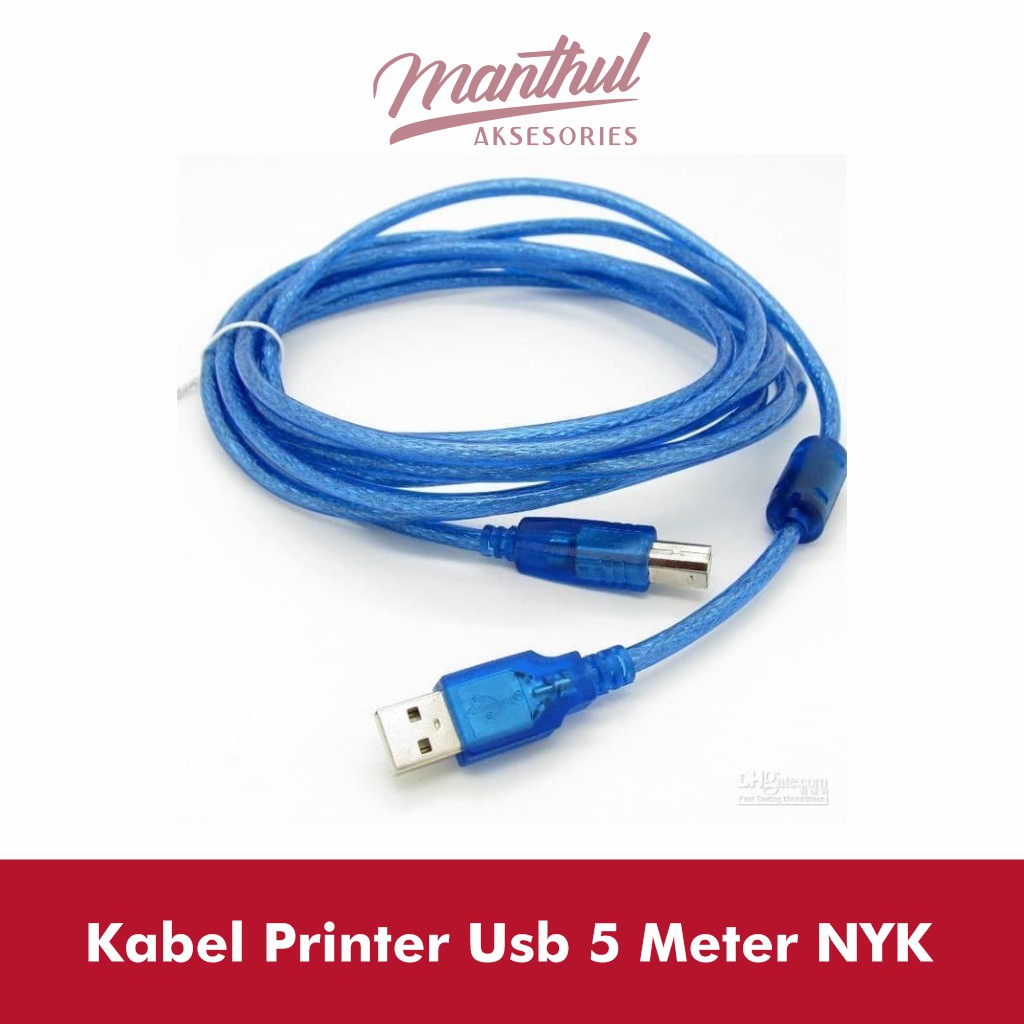 Kabel Printer Usb 5 Meter NYK High Speed