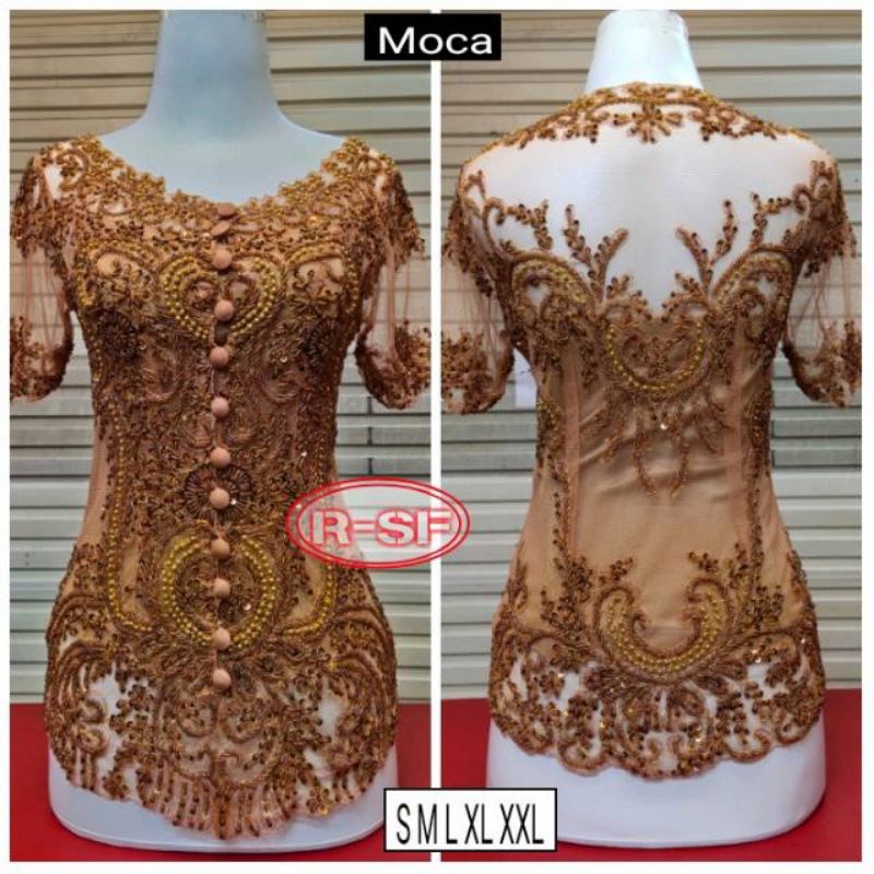 KEBAYA PAYET ORI /KEBAYA PAYET LENGAN PENDEK/KEBAYA PAYET MEWAH