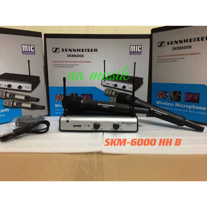 MIC WIRELESS SENNHEISER SKM6000 DUAL CHANNEL BLACK