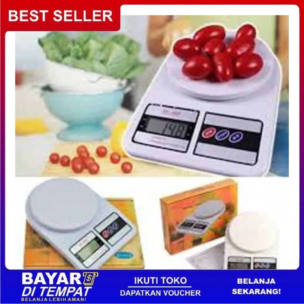 TIMBANGAN DAPUR TIMBANGAN KUE TIMBANGAN DIGITAL SF-400 MAX 10 KG FF