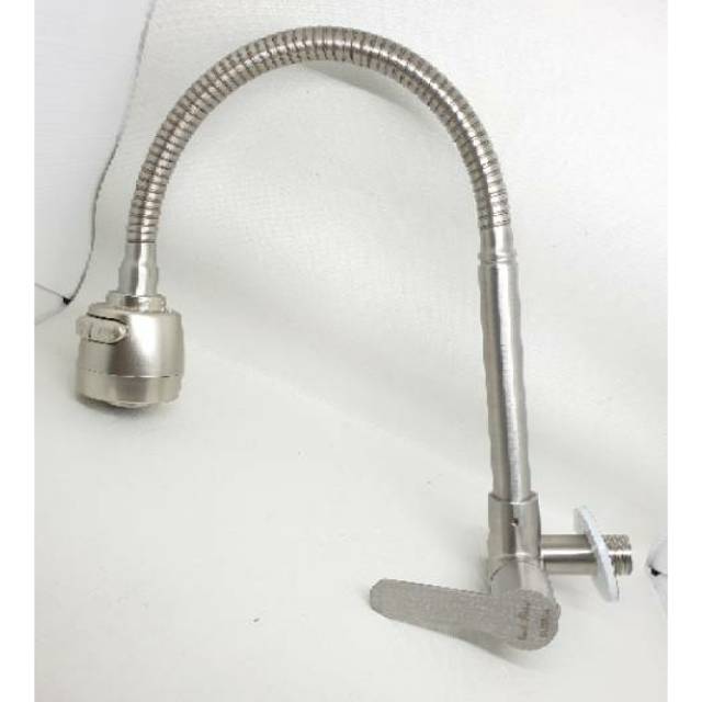 Kran angsa fleksibel stainless SUS304/ kran cuci piring