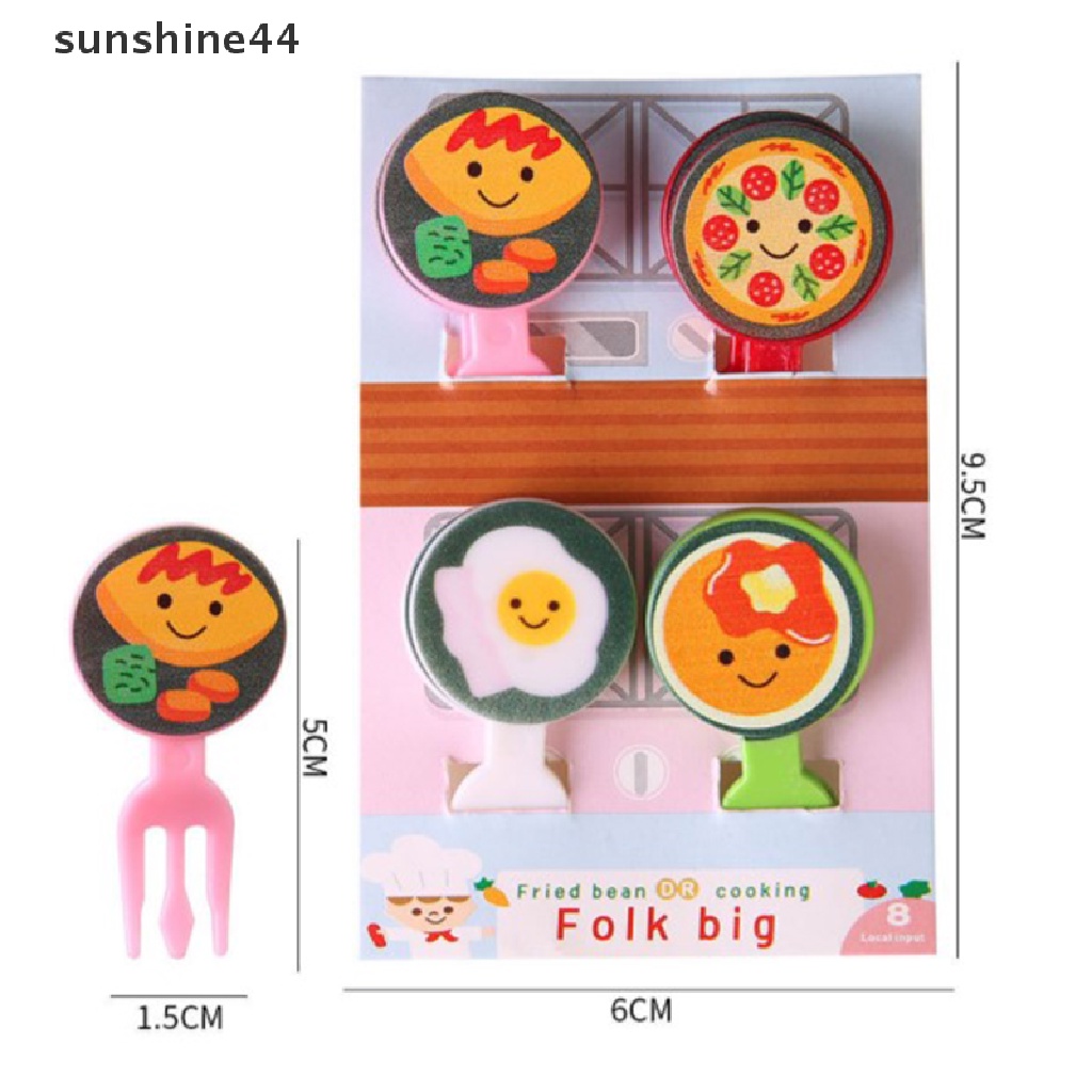 Sunshine Garpu Buah / Kue / Dessert Mini Bentuk Kartun Hewan Untuk Natal / Halloween