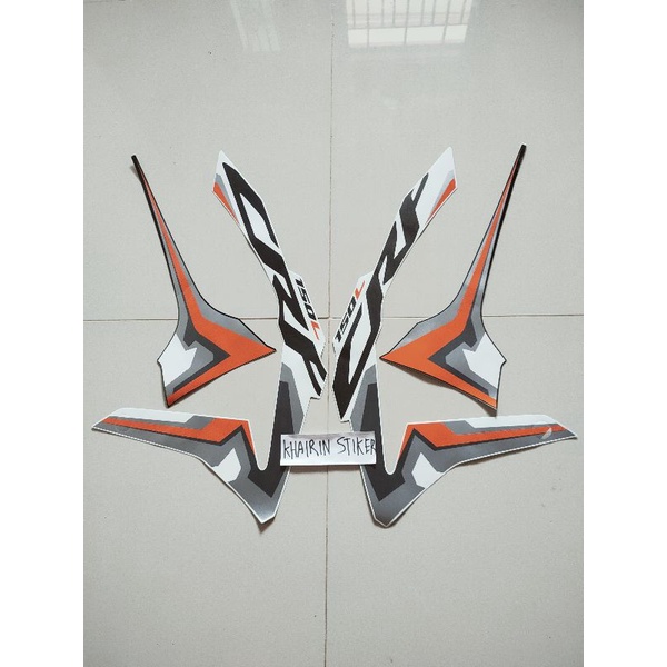 striping stiker crf putih orange 2022 2023 2024 2025 Original