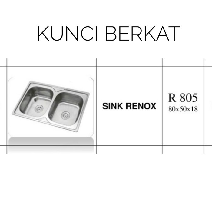 Bak Cuci Piring/Zink/Sink/2 Bowl/2 Lubang/Stainless/Dapur/Kitchen set