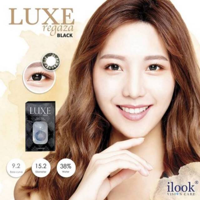 Softlens Minus Black Hitam Big Eyes cocok untuk mata kering Eyezone luxe