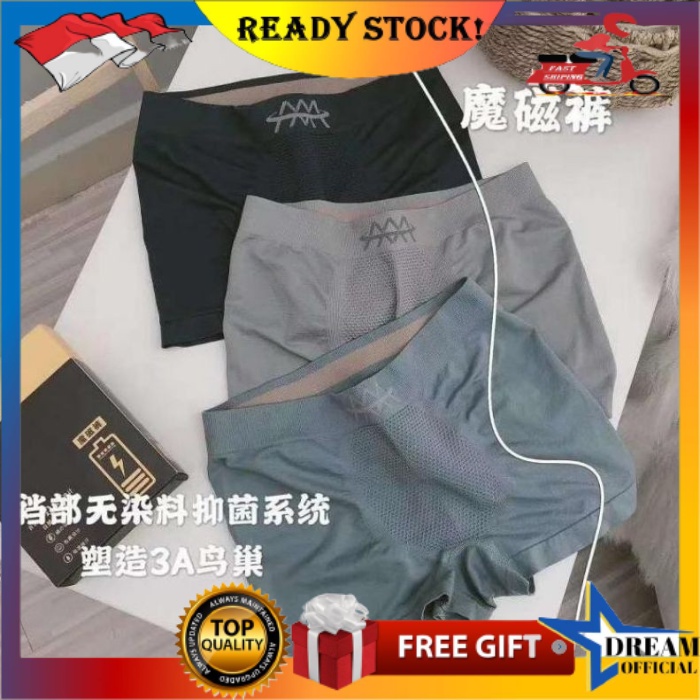 Celana Dalam Boxer Premium Bahan Rajut Cd Pria Import Boxer Polos