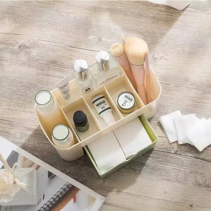 RAK ORGANIZER PERALATAN KOSMETIK dan makeup kotak serbaguna plastik