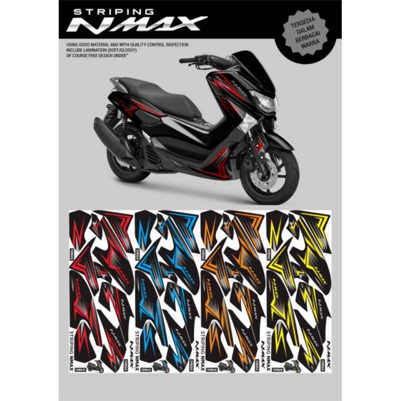 Decal Striping Sticker Variasi Yamaha Nmax Grafish Thailand Thailook