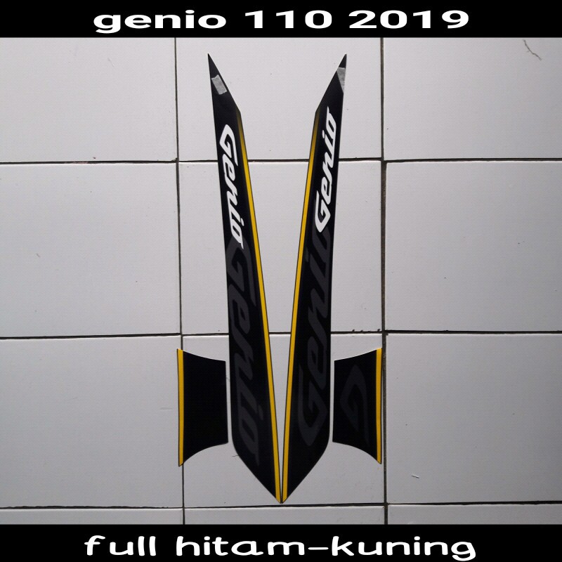 stiker Motor honda genio cbs 2019 hitam
