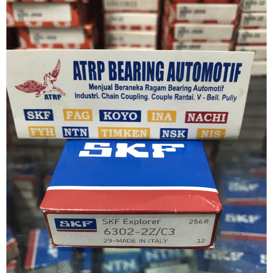 BALL BEARING 6302 2Z/C3 6302 ZZ C3 SKF ORIGINAL