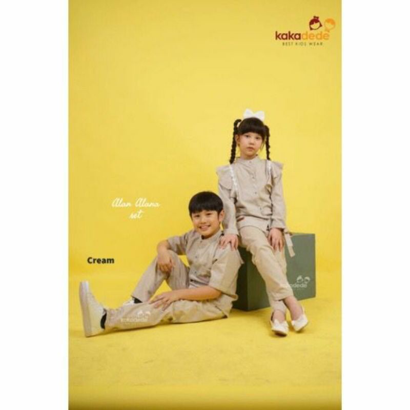 Set Alan dan Alana Setelan Couple Kakadede Setelan Couple Keren Setelan Kakadede Branded Setelan Couple Keren 4-12 tahun-3