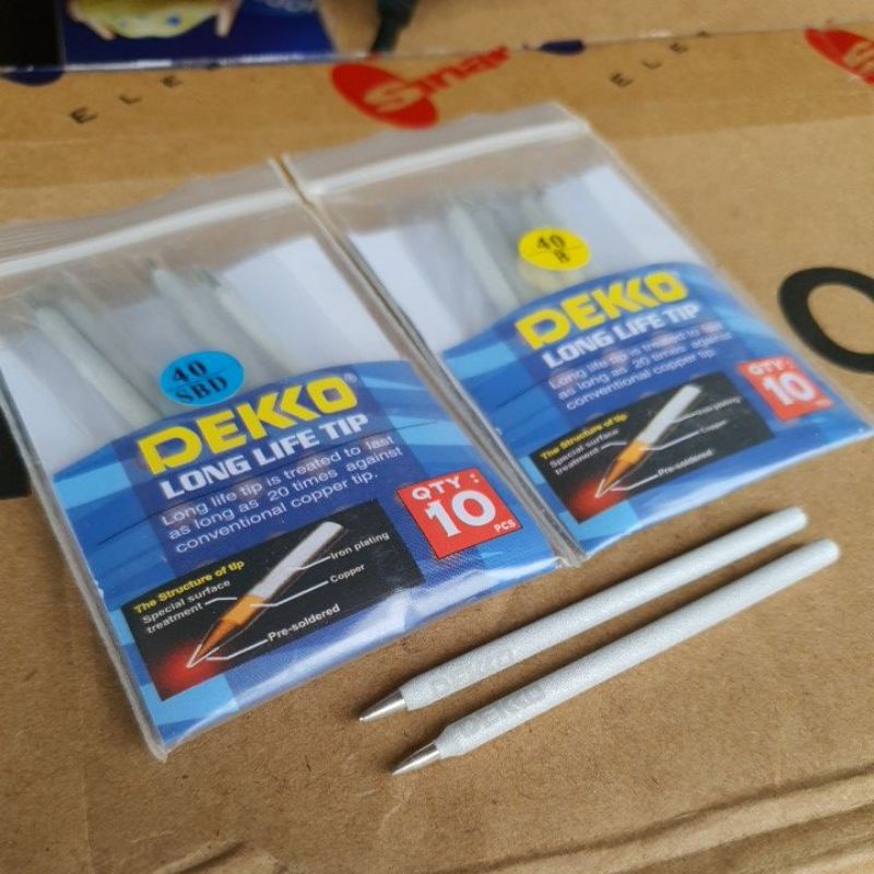 MATA SOLDER DEKO 40W TIP DEKKO UJUNG LANCIP/ TUMPUL