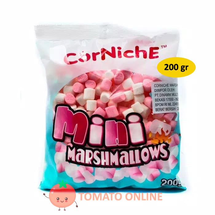 

Corniche Mini Marshmallows Marshmellow Pink White 200 gr 200gr