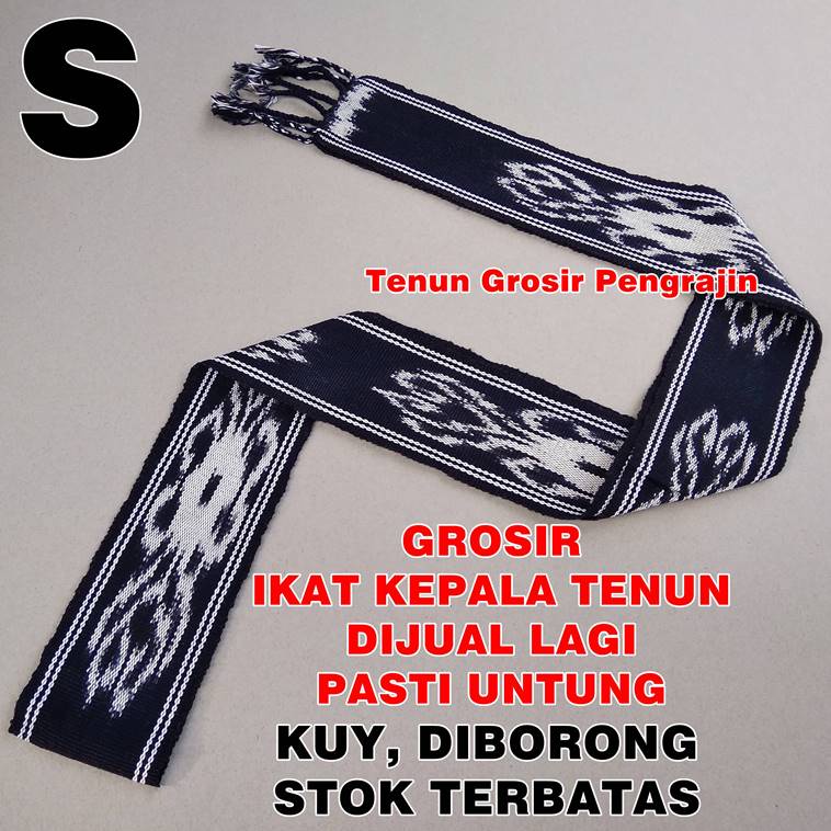 Ikat Kepala Tenun Etnik Motif Dayak Kalimantan Toraja Sumba Lombok Kain PROMO TERMURAH-S (Kalimantan)