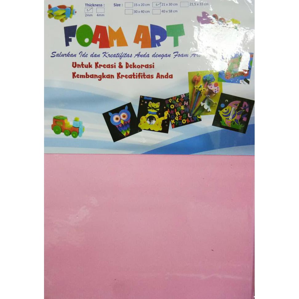 

READY STOCK Foam Art 30 x 40 x 0,2 cm Warna Pink ZD20