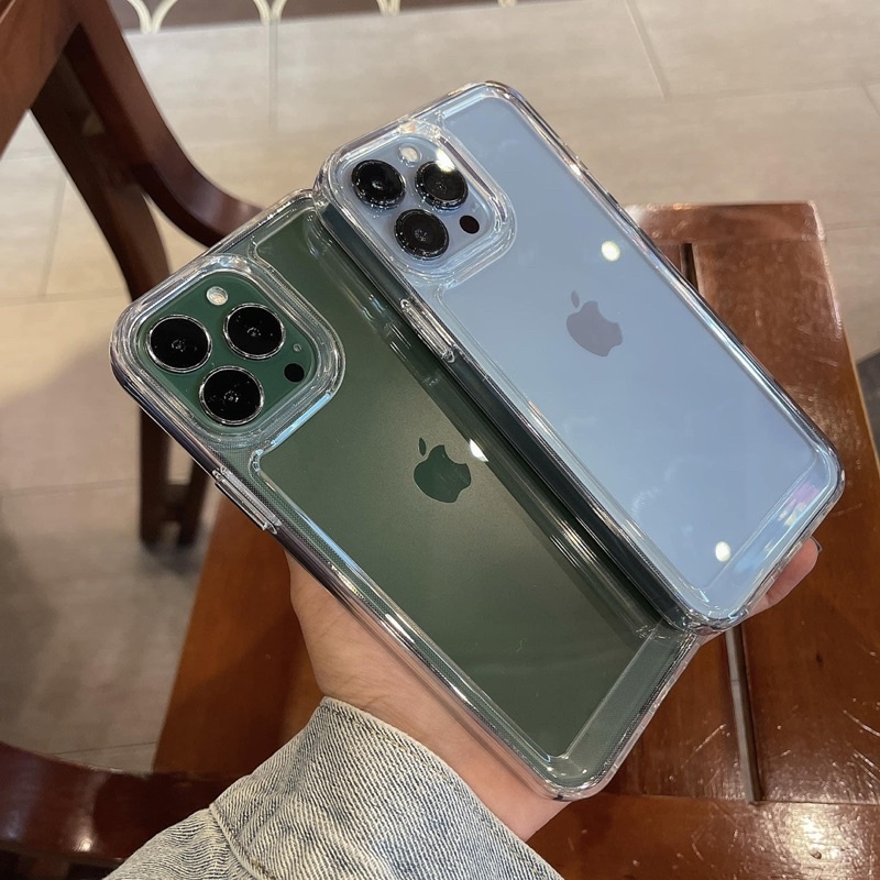 (2 Gen) Hard Case Silikon Transparan Untuk compatible for Iphone 13 Pro Max 12 11 Pro Max Xs Max Xr X 7 + 8 Plus