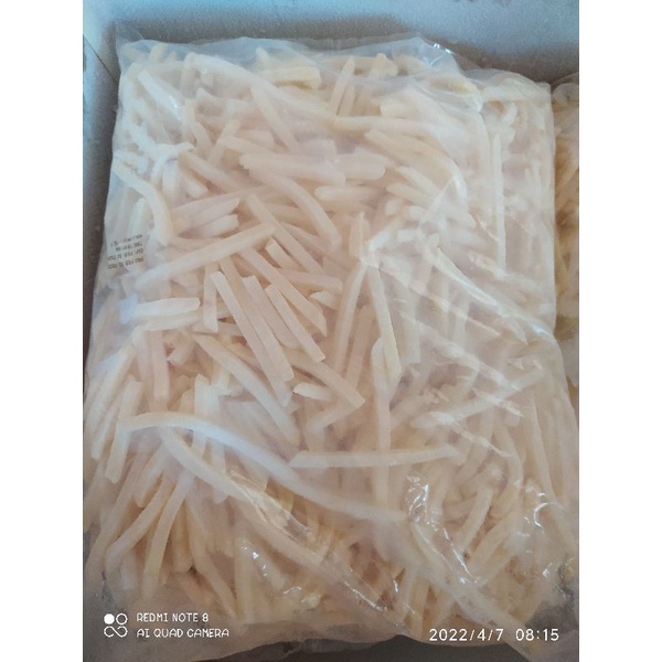 

Kentang goreng beku 2,5kg Shoestring (kemasan polos)