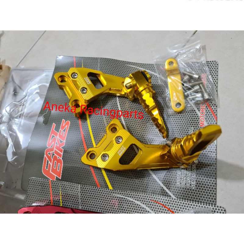 pijakan kaki belakang klx bahan cnc fastbike mantap untuk aliran sumo / step belakang klx