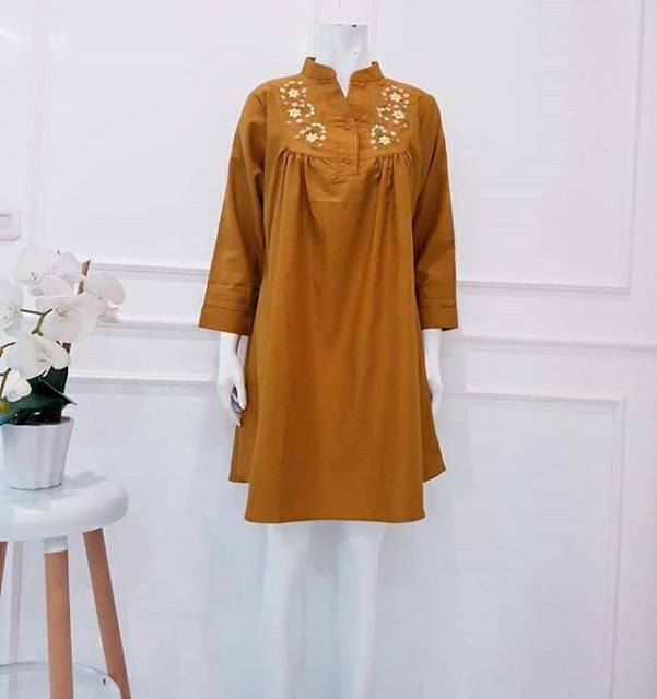 TUNIK  EDNESS KAYLA MIX BORDIR SULAM ☆ BIG SIZE