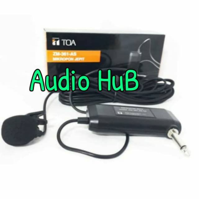 MIC JEPIT TOA ZM 360 MICROPHONE CLIPON KANCING CLIP ON TOA ZM360 TIE