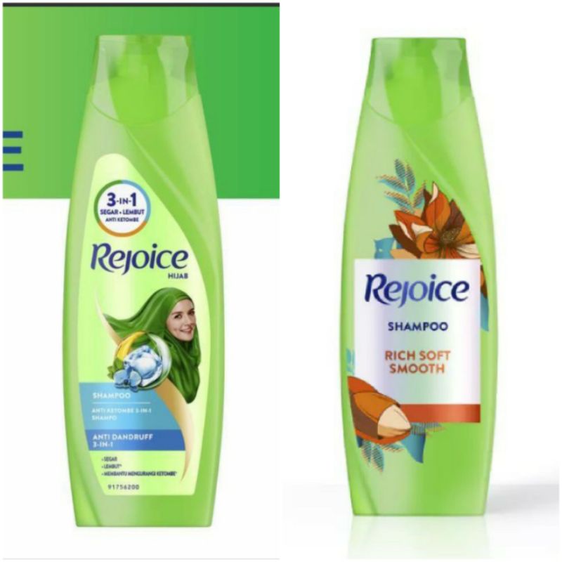 Rejoice Shampo Rich Soft Smooth dan Anti Ketombe 340ml [P&G]
