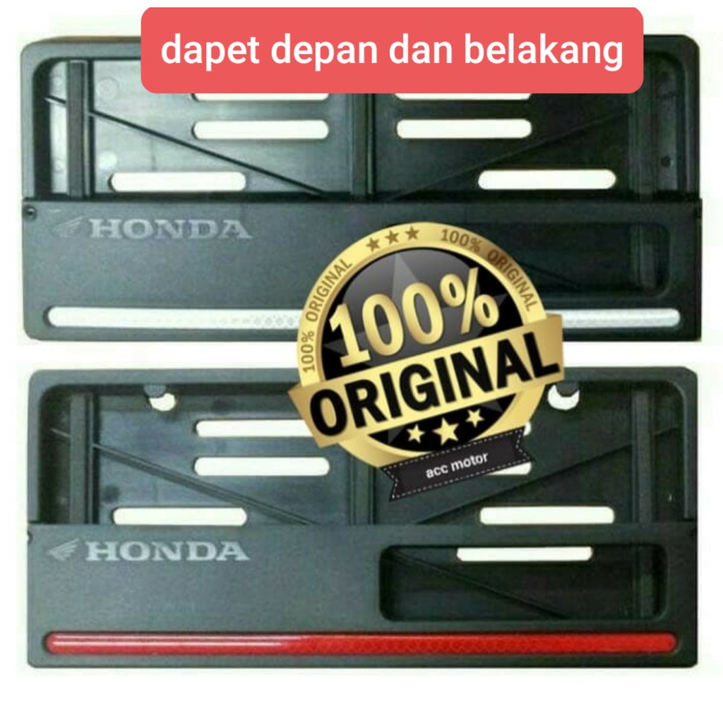 Tempat plat cover plat nomor honda vario pcx adv beat scoopy genio supra original honda ahm