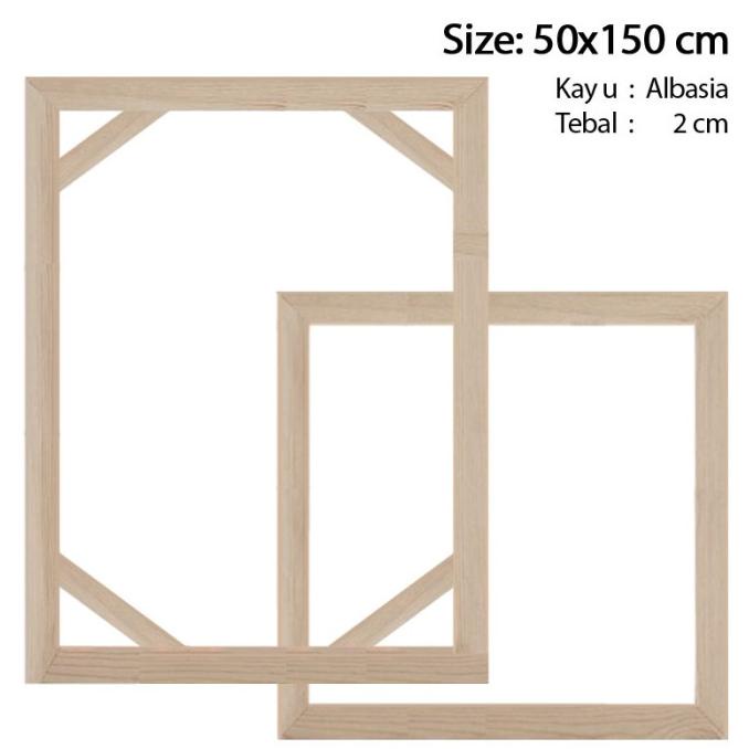

Spanram 50x150 cm Span Ram Kayu Frame 150x50 cm