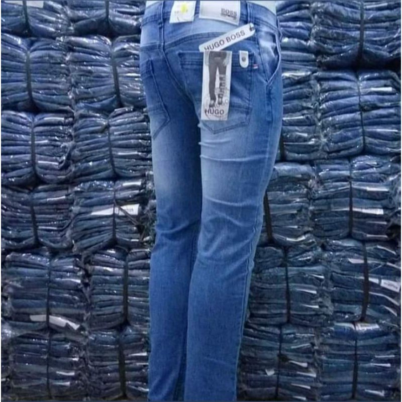 celana panjang pria slim fit jeans/ jeans pria pensil termurah