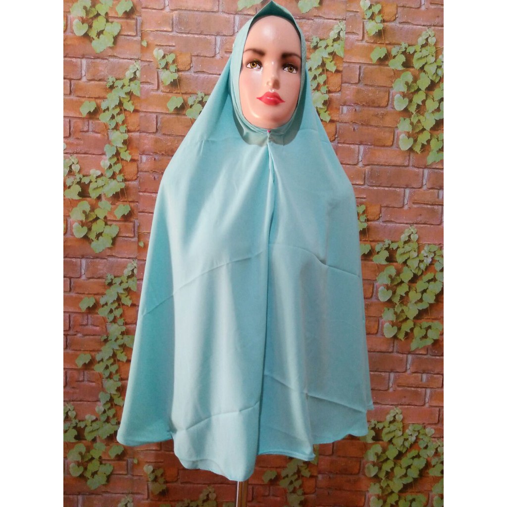 Khimar non busa Size M AULIA jilbab syari hijab antem anti tembem kerudung instan jeblos pet topi