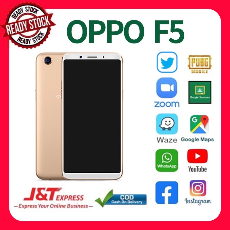 Hp OPPO F5 ready ram 4/64gb best fullset Murah Android handphone 1tahun garansi