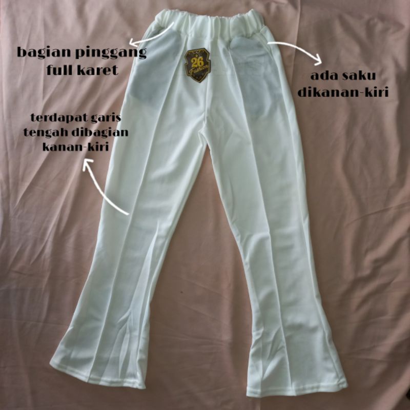 Kulot Scuba Model Cutbray Termurah Best Seller | Celana Wanita Scuba Cutbray