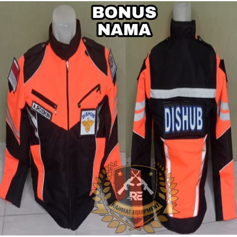 Jaket Dishub  Terbaru Jaket Dishub Orange Jaket Turing