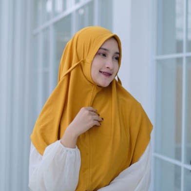 Bergo Shafa Instant Premium By Shanie Warna Mustard