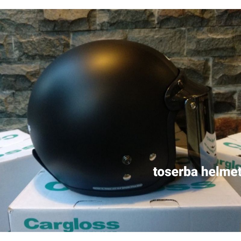 HELM CARGLOSS HITAM DOFF ORIGINAL 100℅