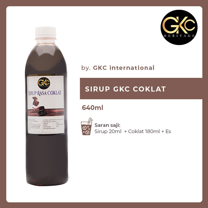 

Sirup Minuman GKC "Rasa Coklat" 640ml