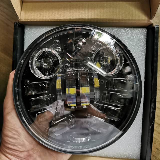 headlamp daymaker 5.75 inch. headlamp depan 5. 75 inch merk Road hacker