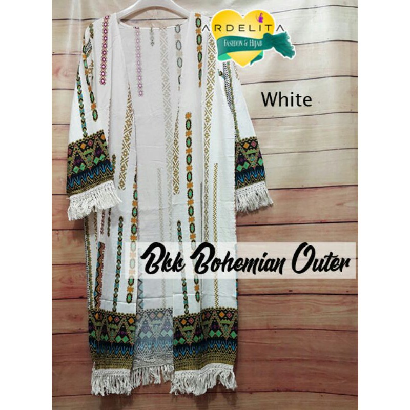 ORI 100% REAL PICT HQ BOHEMIAN OUTER/BKK STYLE/LONG BOHEMIAN CARDY/OUTWEAR MODIS