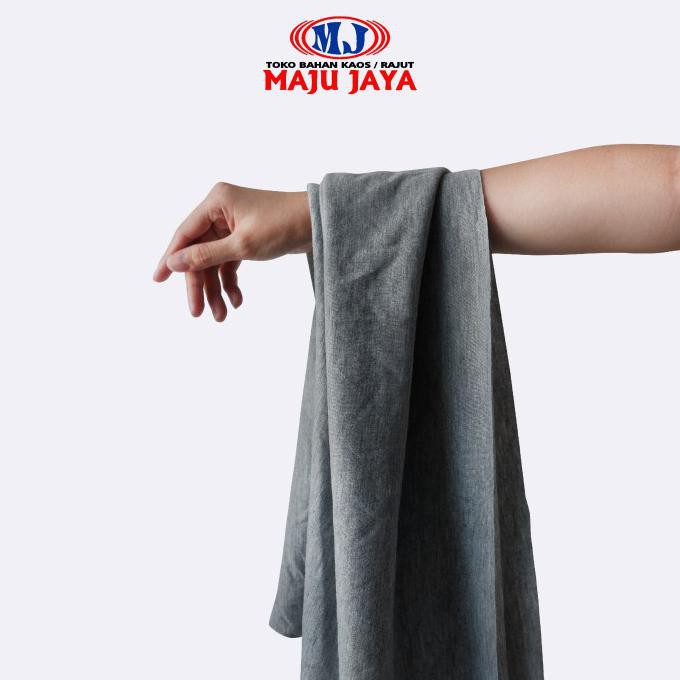 Best Produk] Bahan Kain Kaos Pe Dk Polyester Double Knit 40S 45" 175G Warna Sedang - 40S, Abu-Abu