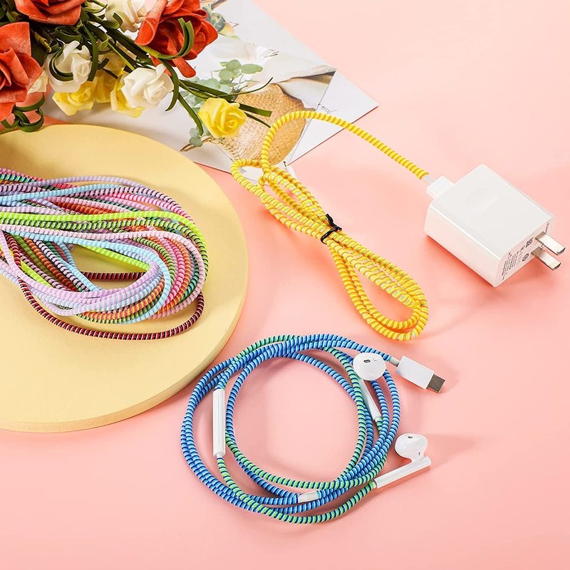 [Harga Grosir](Harga Grosir) Tali Spiral Pelindung Kabel Data / Charger USB / Headphone Tahan Lama Panjang 1.4m/Hot Sale