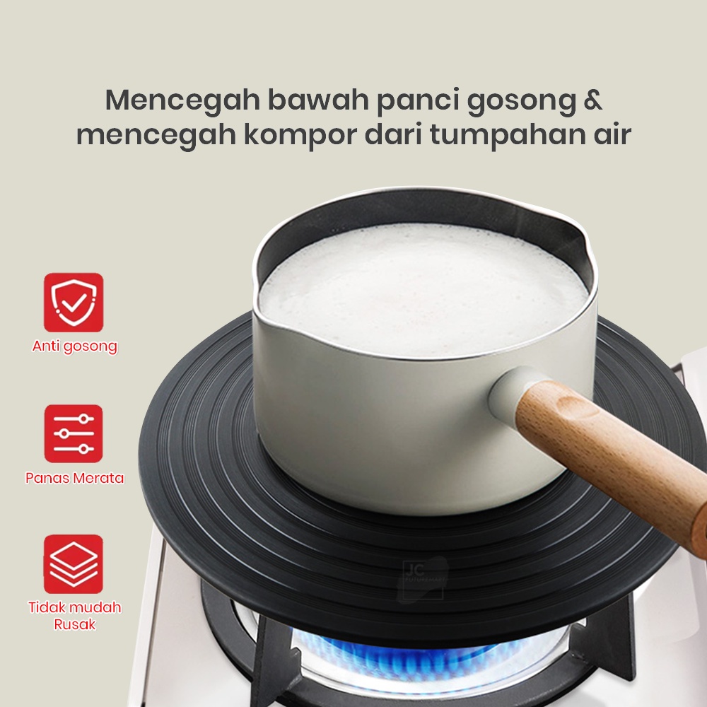 TATAKAN KOMPOR ALAS PANCI MOKA POT KONDUKSI DIFFUSER ANTI GOSONG 24CM