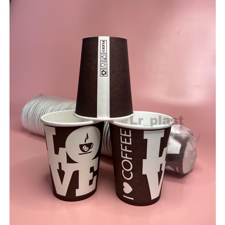 Jual PAPER CUP 9oz MOTIF / GELAS KERTAS TAHAN PANAS / GELAS KOPI ISI