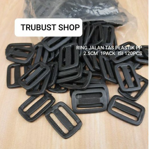 ring jalan tas plastik pp ukuran 2.5cm 1pack isi 120pc