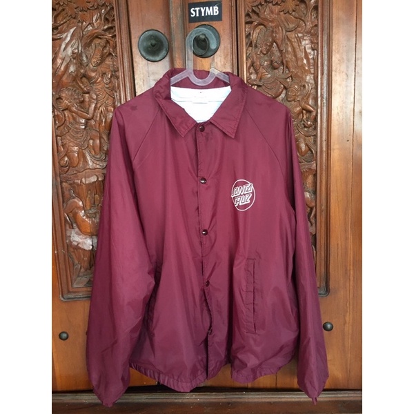 Coach jacket santa Cruz maroon