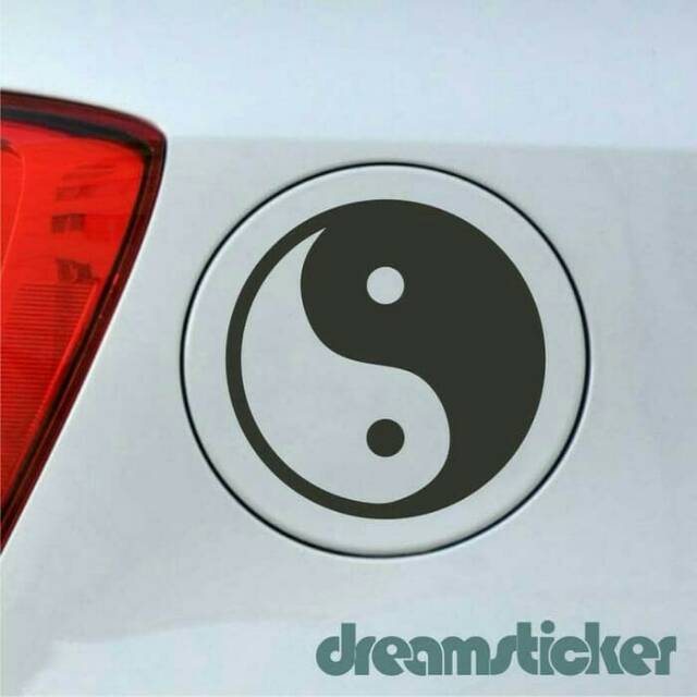 Sticker Stiker Tutup Tangki Mobil Yin Yang