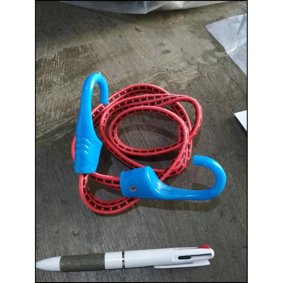 Tali Bagasi Barang Karet Pipih Kait Plastik
