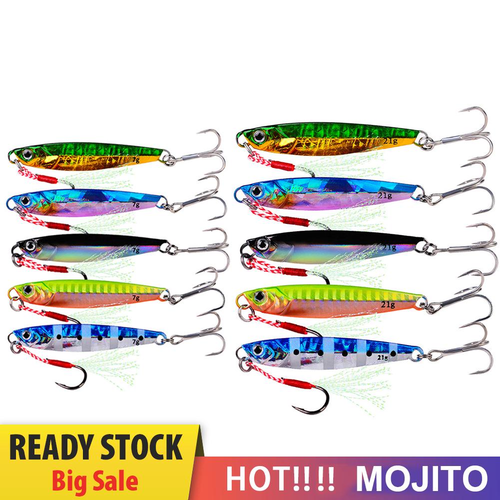 5pcs Umpan Pancing Ikan Imitasi Luminous