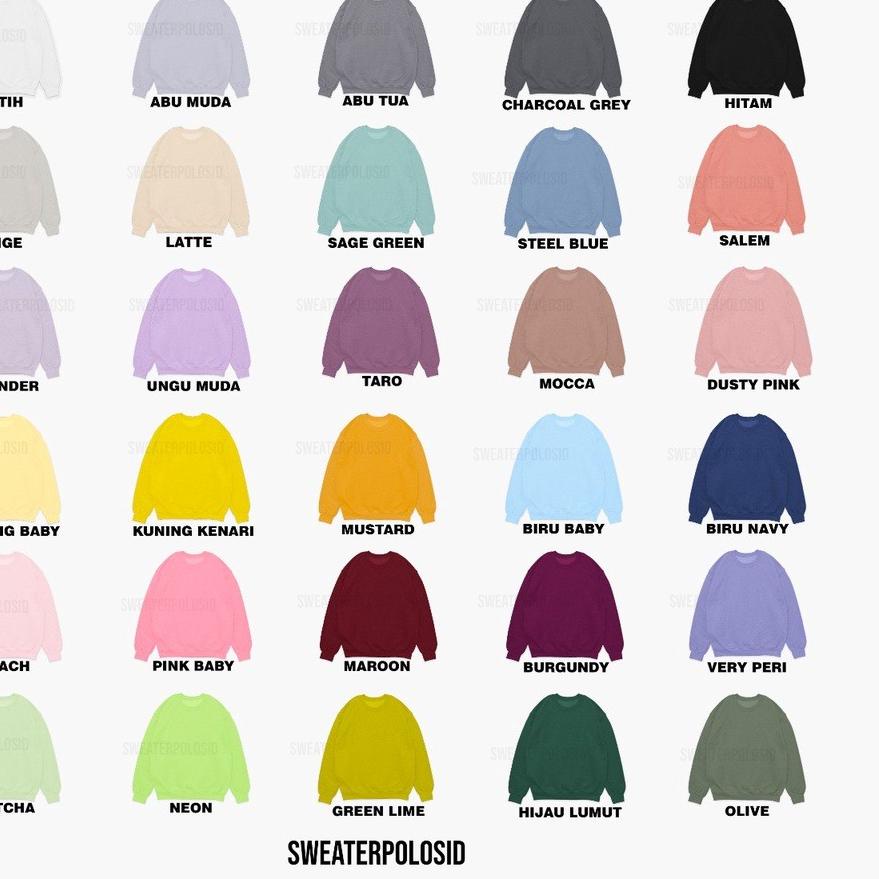 정 SWEATERPOLOSID x BTR — Basic Sweater BTR UHIGH PTW Size M-XXL Baru