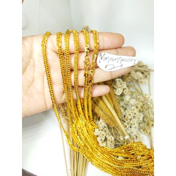 KALUNG SELAMPIT WARNA 24k YXY PANJANG 60cm(Tebal)