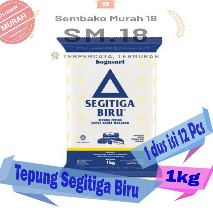 

Tepung Segitiga Biru 1 Kg 1 Dus Isi 12 / Bahan Baku Kue Murah Terigu